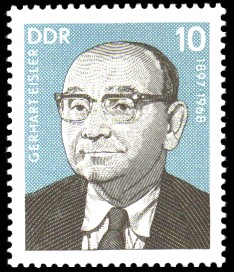 Briefmarke: Persönlichkeiten der deutschen Arbeiterbewegung, Gerhart Eisler ...