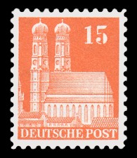 15 Pf Briefmarke: Historische Bauten (Dauermarkenserie)