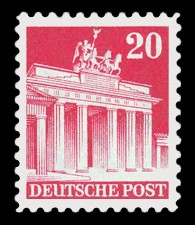 20 Pf Briefmarke: Historische Bauten (Dauermarkenserie)