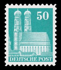 50 Pf Briefmarke: Historische Bauten (Dauermarkenserie)