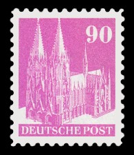 90 Pf Briefmarke: Historische Bauten (Dauermarkenserie)