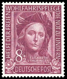 8 + 2 Pf Briefmarke: Wohlfahrtspflege, 1949