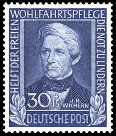 30 + 15 Pf Briefmarke: Wohlfahrtspflege, 1949
