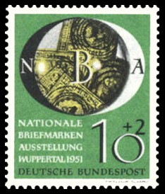 10 + 2 Pf Briefmarke: Briefmarkenausstellung Wuppertal