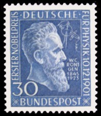 30 Pf Briefmarke: Wilhelm Röntgen