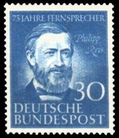 30 Pf Briefmarke: 75 Jahre Fernsprecher / Telefon