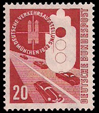 20 Pf Briefmarke: Deutsche Verkehrsausstellung München