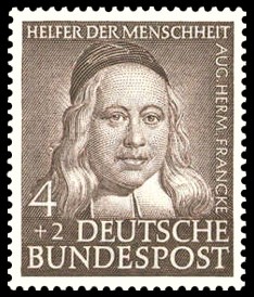 4 + 2 Pf Briefmarke: Helfer der Menschheit, 1953 4 + 2 Pf Briefmarke: Helfer der Menschheit, 1953