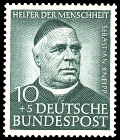 10 + 5 Pf Briefmarke: Helfer der Menschheit, 1953 10 + 5 Pf Briefmarke: Helfer der Menschheit, 1953