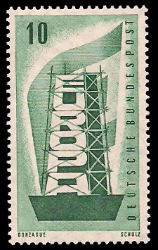 10 Pf Briefmarke: Europamarke