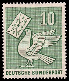 10 Pf Briefmarke: Tag der Briefmarke 10 Pf Briefmarke: Tag der Briefmarke