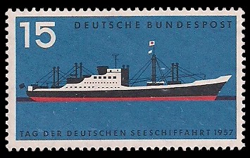 15 Pf Briefmarke: Tag der deutschen Seeschiffahrt