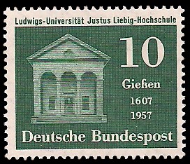 10 Pf Briefmarke: 350 Jahre Ludwigsuniversität