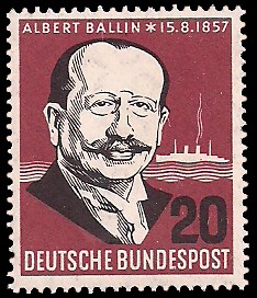 20 Pf Briefmarke: 100. Geburtstag Albert Ballin