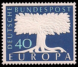 40 Pf Briefmarke: Europamarke 1957