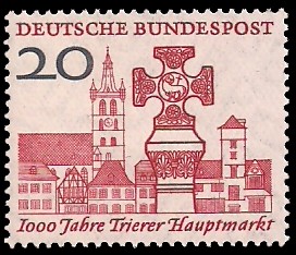 20 Pf Briefmarke: 1000 Jahre Trierer Hauptmarkt