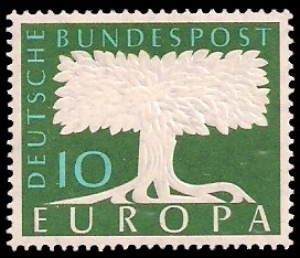 10 Pf Briefmarke: Europamarke 10 Pf Briefmarke: Europamarke