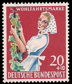 20 + 10 Pf Briefmarke: Wohlfahrtsmarke 1958