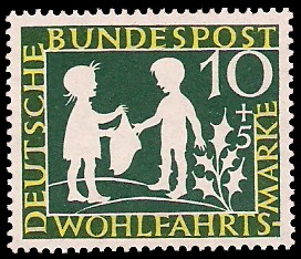 10 + 5 Pf Briefmarke: Wohlfahrtsmarke 1959