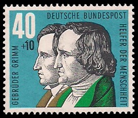 40 + 10 Pf Briefmarke: Helfer der Menschheit, 1959 40 + 10 Pf Briefmarke: Helfer der Menschheit, 1959