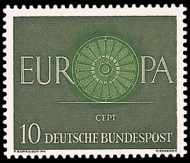10 Pf Briefmarke: Europamarke 1960
