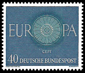 40 Pf Briefmarke: Europamarke 1960 40 Pf Briefmarke: Europamarke 1960