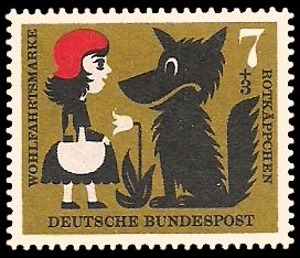 7 + 3 Pf Briefmarke: Wohlfahrtsmarke 1960, Märchen