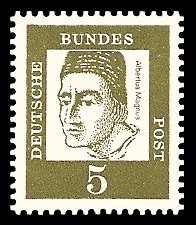 5 Pf Briefmarke: Bedeutende Deutsche 5 Pf Briefmarke: Bedeutende Deutsche