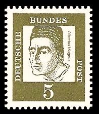 5 Pf Briefmarke: Bedeutende Deutsche