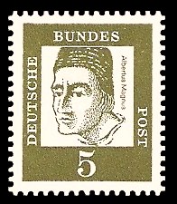 5 Pf Briefmarke: Bedeutende Deutsche 5 Pf Briefmarke: Bedeutende Deutsche