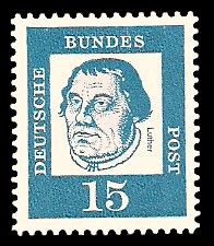 15 Pf Briefmarke: Bedeutende Deutsche