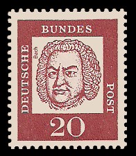 20 Pf Briefmarke: Bedeutende Deutsche 20 Pf Briefmarke: Bedeutende Deutsche