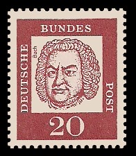 20 Pf Briefmarke: Bedeutende Deutsche