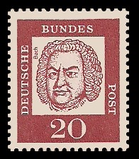 20 Pf Briefmarke: Bedeutende Deutsche 20 Pf Briefmarke: Bedeutende Deutsche