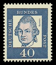 40 Pf Briefmarke: Bedeutende Deutsche
