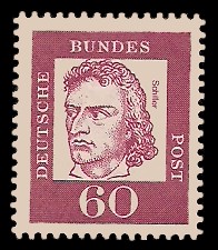 60 Pf Briefmarke: Bedeutende Deutsche