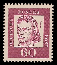 60 Pf Briefmarke: Bedeutende Deutsche 60 Pf Briefmarke: Bedeutende Deutsche