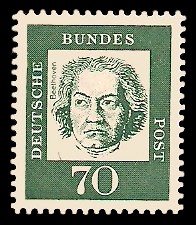 70 Pf Briefmarke: Bedeutende Deutsche 70 Pf Briefmarke: Bedeutende Deutsche