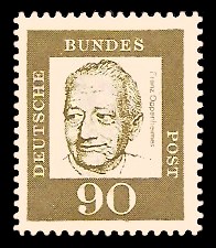 90 Pf Briefmarke: Bedeutende Deutsche