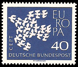 40 Pf Briefmarke: Europamarke 1961