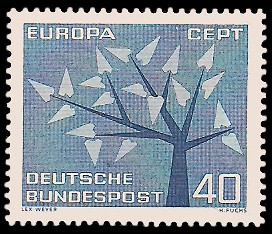 40 Pf Briefmarke: Europamarke 1962