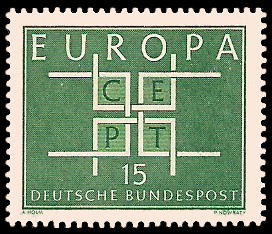 15 Pf Briefmarke: Europamarke 1963