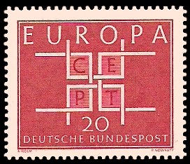 20 Pf Briefmarke: Europamarke 1963