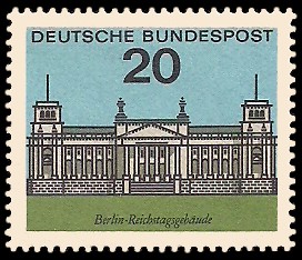 20 Pf Briefmarke: Hauptstädte der Bundesländer, Berlin 20 Pf Briefmarke: Hauptstädte der Bundesländer, Berlin