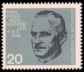 20 Pf Briefmarke: 20. Jahrestag des Attentats vom 20.7.1944