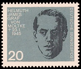 20 Pf Briefmarke: 20. Jahrestag des Attentats vom 20.7.1944