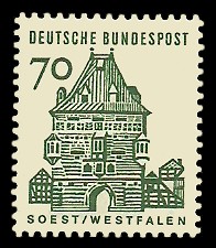 70 Pf Briefmarke: Deutsche Bauwerke 70 Pf Briefmarke: Deutsche Bauwerke