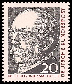 20 Pf Briefmarke: 150. Geburtstag Otto von Bismarck 20 Pf Briefmarke: 150. Geburtstag Otto von Bismarck
