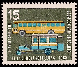 15 Pf Briefmarke: Internationale Verkehrsausstellung 1965