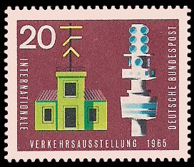 20 Pf Briefmarke: Internationale Verkehrsausstellung 1965 20 Pf Briefmarke: Internationale Verkehrsausstellung 1965